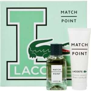 LACOSTE MATCH POINT SET: EDT SPRAY 50ML + SHOWER GEL 75ML