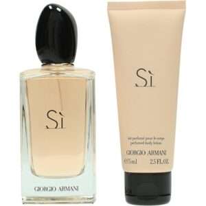 ARMANI SI SET: EDP SPRAY 100ML + BODY LOTION 75ML